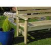 2.4m Swedish Redwood Garden Bench - 2